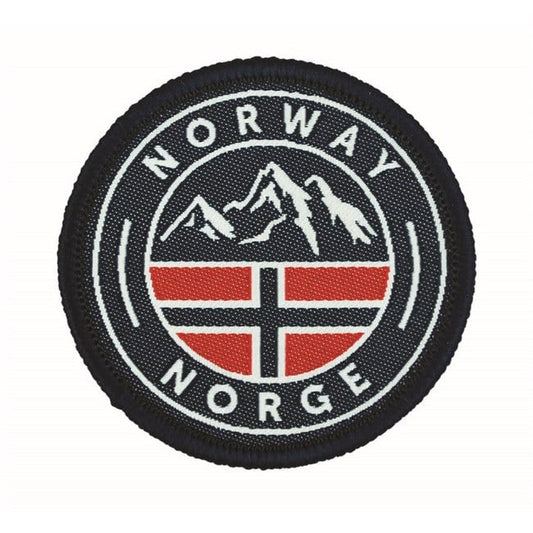 Fabric patch, round, Norway