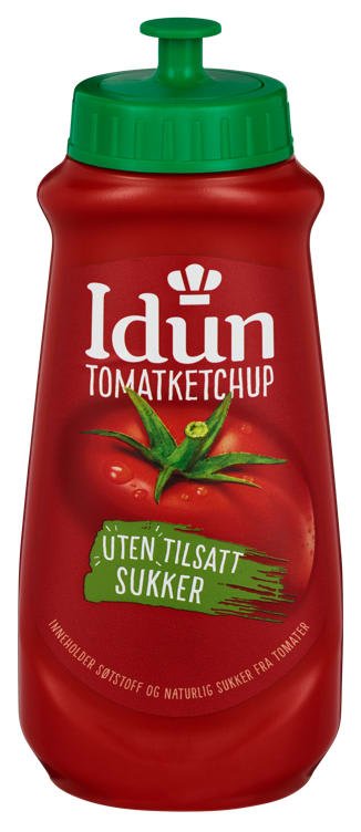 Tomatketchup U/Sukker 510g Idun - NorwegianStore24
