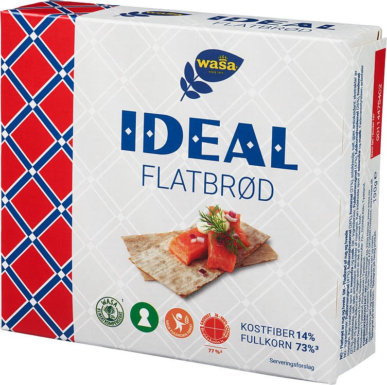 Flatbrød 190g Ideal - NorwegianStore24