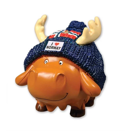 Moose money box, Blue