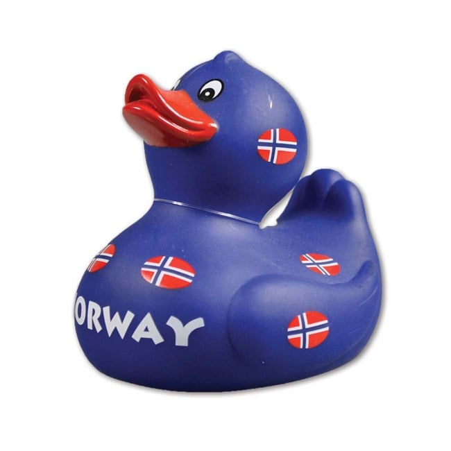 Badeand, Blå m/mange flagg - NorwegianStore24