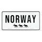 Bilskilt, Norway elger, preget