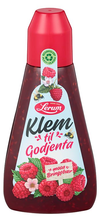 Bringebærsyltetøy Klem 410g Lerum - NorwegianStore24