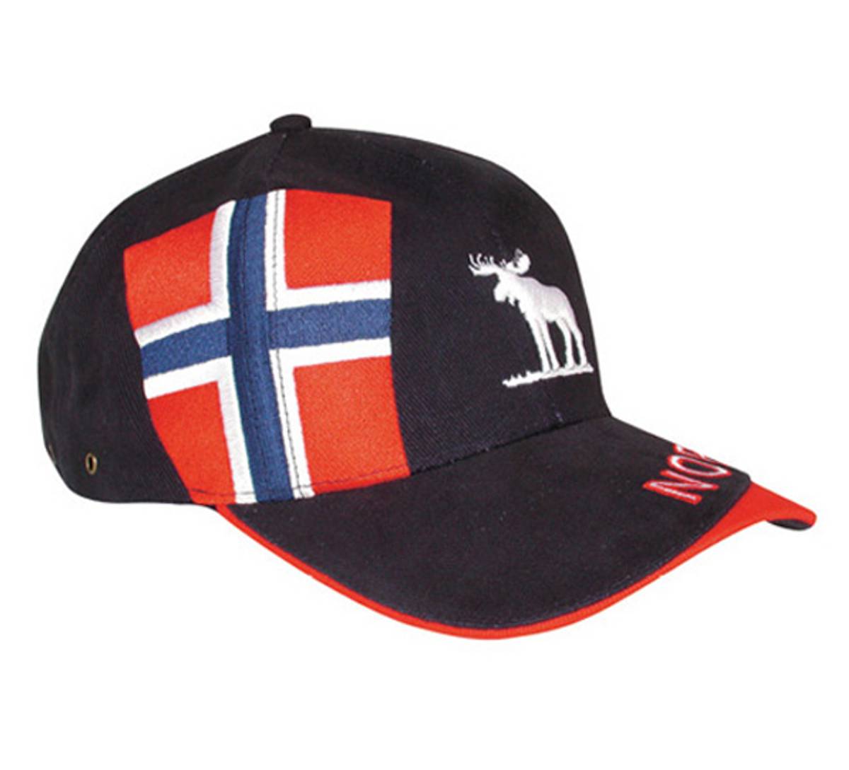 Caps, Elk, Norway and flag