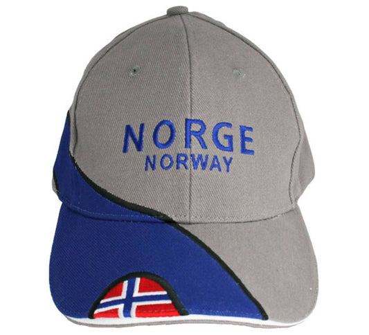 Caps, Norge og flagg, grå