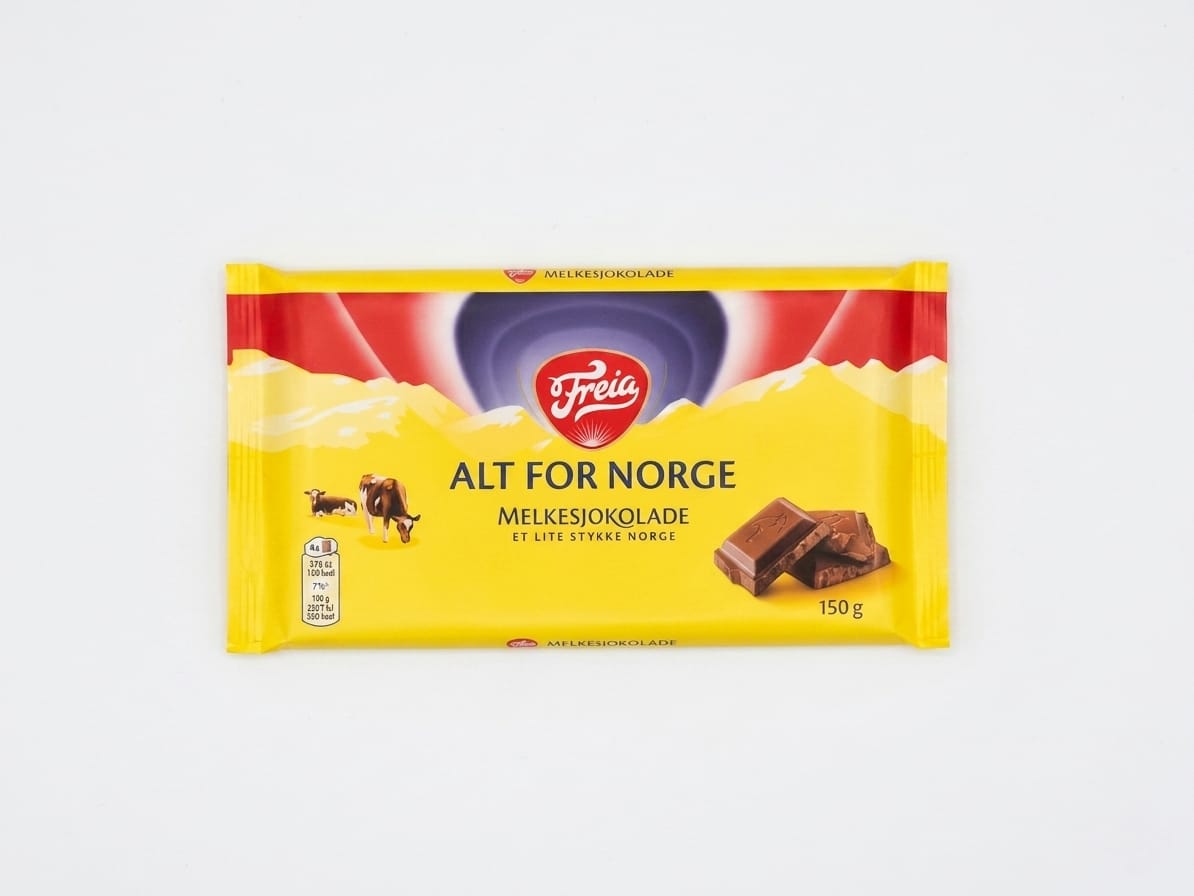 Melkesjokolade "Alt for Norge" 150g Freia - NorwegianStore24