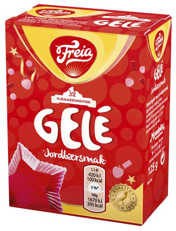 Gele Jordbær 125g Freia - NorwegianStore24