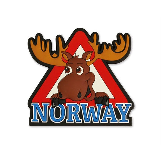 Rubber Magnet, Moose Danger Sign