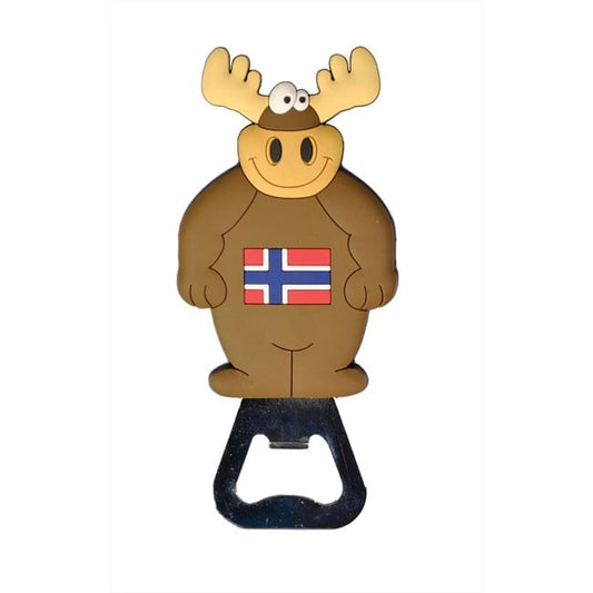 Gummimagnet, Elg som står på flaskeåpner