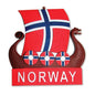 Gummi magnet, Vikingskip med flagg seil
