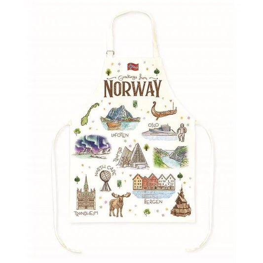 Kitchen apron, Aquarelle, Norway