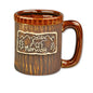 Mug, Brown, Tree Stump w/Moose