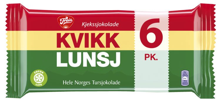 Kvikk Lunsj 6X47g Freia - NorwegianStore24