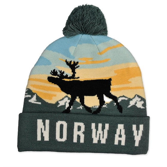 Lue, Norway, reinsdyr, grønn og lyseblå