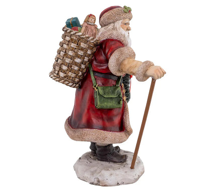 Santa Claus with a red coat