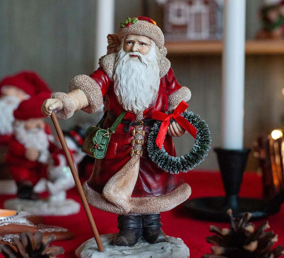 Santa Claus with a red coat