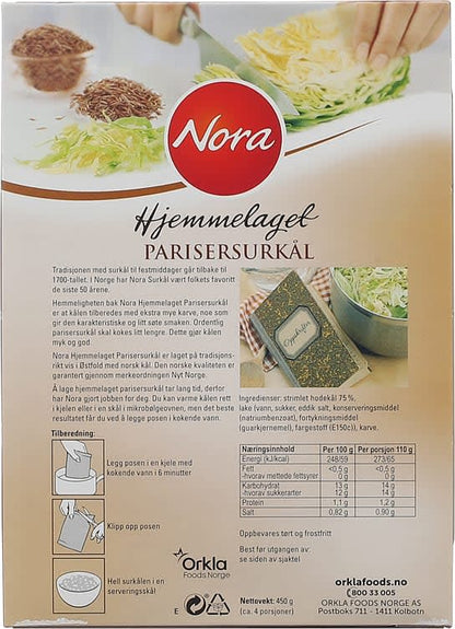 Parisersurkål Hjemmelaget 450g Nora