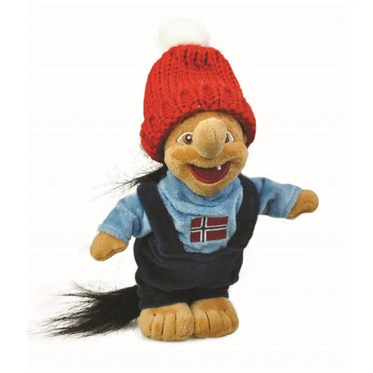 Plush troll, Sweater-Geir, blue