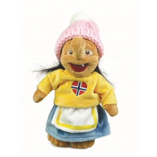 Plush troll, Sweater-Gerd, yellow