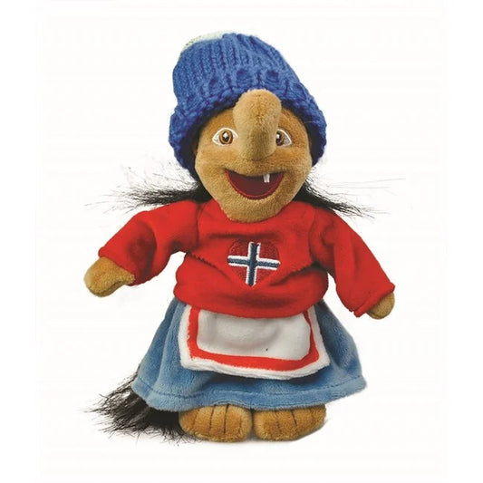 Plush troll, Sweater-Gerd, red