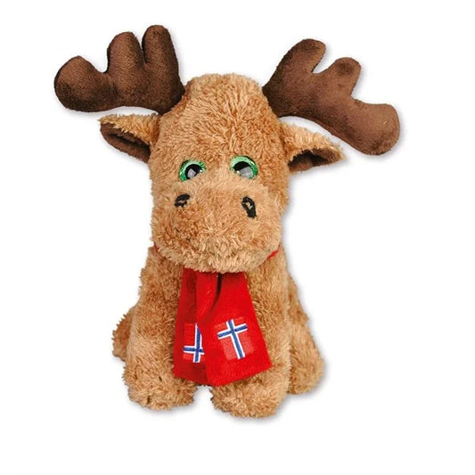 Plush Elg med glitter øyne, Stor