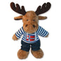 Plush moose, hoodie, large, blue