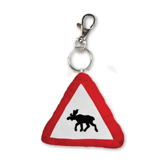 Plysh nøkkelring, Elg fareskilt