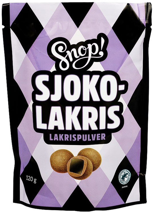 Sjoko - Lakris m/Lakrispulver 120g - NorwegianStore24