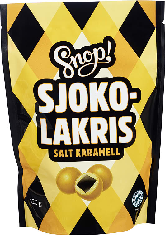 Sjoko - Lakris m/Salt Karamell 120g - NorwegianStore24