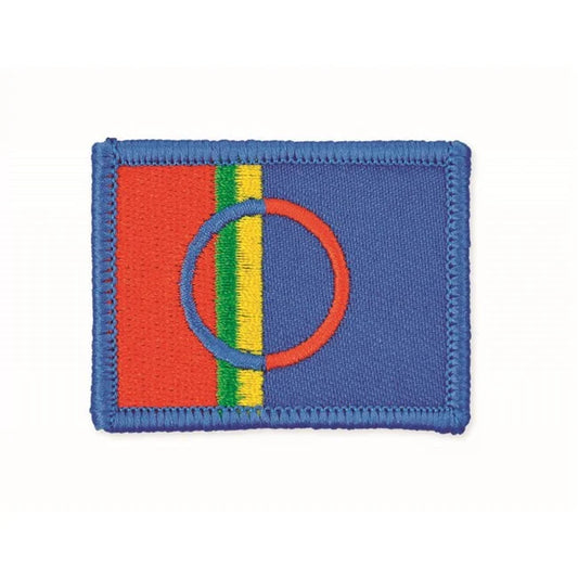 Fabric patch, Sami flag, small