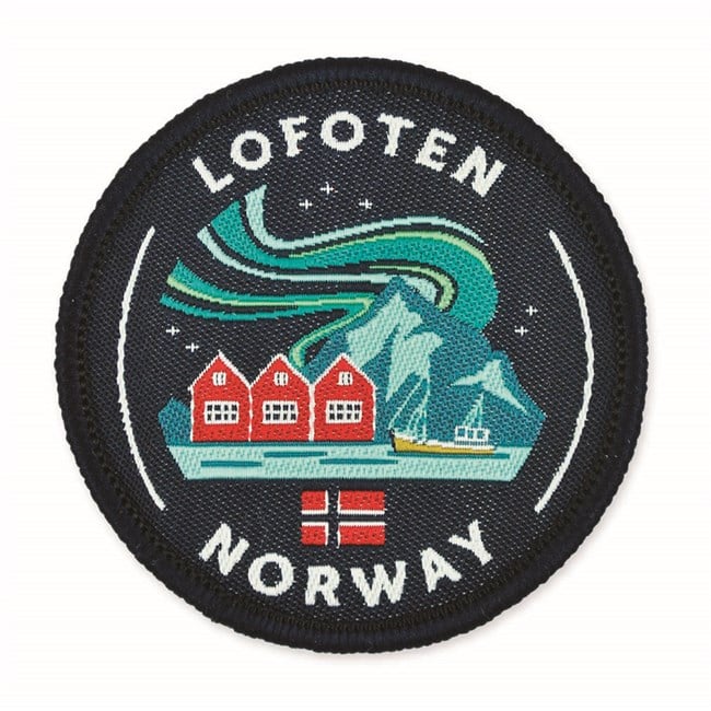 Fabric patch, round, Lofoten