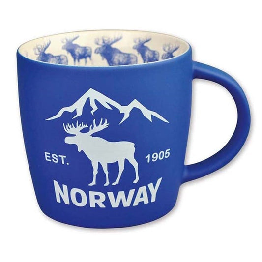 Large coffee mug, Moose, Blue