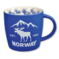 Large coffee mug, Moose, Blue