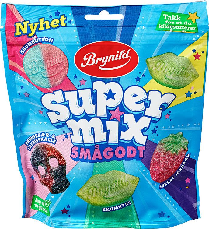 Supermix Smågodt 220g - NorwegianStore24