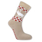 Thick socks with rib top, Reindeer beige, 5.5 - 9