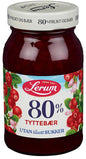 Tyttebærsyltetøy U/Sukker 330g Lerum - NorwegianStore24